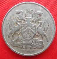 Лот: 3344297. Фото: 2. (№3183) 25 центов 1966 (Тринидад... Монеты