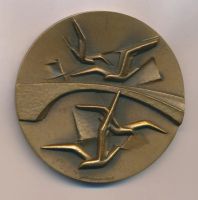 Лот: 15047537. Фото: 2. Финляндия 1965 Медаль Турку -... Значки, медали, жетоны