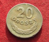 Лот: 21018213. Фото: 2. Польша 20 грошей, 1949г. Монеты