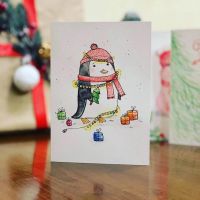 Лот: 12672236. Фото: 2. Новогодние открытки ручной работы. Ручная работа