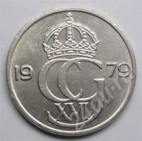 Лот: 353241. Фото: 2. Швеция. 50 оре 1979г. Монеты