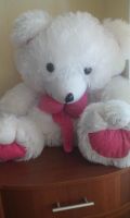 Лот: 6077842. Фото: 2. мягкий белый медведь большой,для... Игрушки