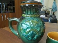 Лот: 15273277. Фото: 2. Керамический набор: кувшин и кружка... Посуда, кухонная утварь