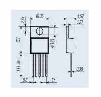Лот: 25782881. Фото: 2. LM2576T-ADJG Импульсный понижающий... Радиодетали  (электронные компоненты)