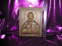 Лот: 9869529. Фото: 2. Икона «Вседержитель» Бук 18 X... Живопись, скульптура, фото