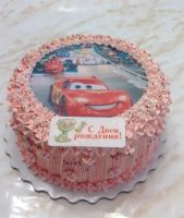 Лот: 6061250. Фото: 2. торт с вафельными картинками. Кондитерские изделия, конфеты