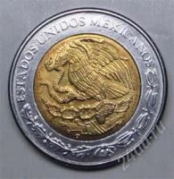 Лот: 1583270. Фото: 2. Мексика. 1 песо 1999г. Биметалл... Монеты