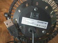 Лот: 14129260. Фото: 2. Вентилятор USB, черный. Тепловое оборудование, климат