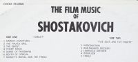 Лот: 15279225. Фото: 3. the film music of Dmitry Shostakovich. Красноярск