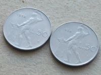 Лот: 19910599. Фото: 4. Монета 50 лир Италия 1955; 1956... Красноярск