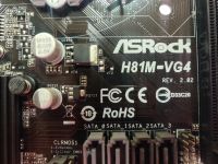 Лот: 23538302. Фото: 2. Мат. плата ASRock H81M-VG4/LGA1150... Комплектующие