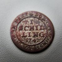 Лот: 21591058. Фото: 2. Швейцария Цюрих серебряный 1 шиллинг... Монеты