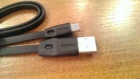 Лот: 25431343. Фото: 3. Кабель плоский USB-microUSB Remax... Смартфоны, связь, навигация