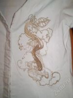 Лот: 36788. Фото: 2. рубашка белая с вышивкой! 42-44р