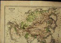 Лот: 22179212. Фото: 3. двухсторонняя карта - Азия (политическая... Коллекционирование, моделизм