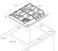 Лот: 16307585. Фото: 4. Варочная панель газовая Kuppersberg... Красноярск