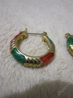 Лот: 2111863. Фото: 2. Сережки 3. Ювелирные изделия, бижутерия, часы