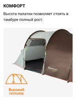 Лот: 23294280. Фото: 3. палатка 4-местная Outventure Trenton... Туризм, охота, рыбалка, самооборона