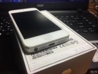 Лот: 7286577. Фото: 3. Iphone 5 16 gb white, комплект. Красноярск