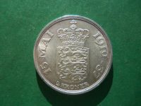 Лот: 20843273. Фото: 2. Дания 2 кроны 1937 г.,25 лет правления... Монеты