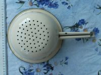 Лот: 20669011. Фото: 8. Дуршлаг бежевый эмалированный...