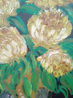 Лот: 20540044. Фото: 4. Картина маслом на холсте Цветы... Красноярск