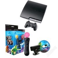 Лот: 1515894. Фото: 2. PS3 slim 320gb +2джойстика move... Игровые приставки, консоли, видеоигры