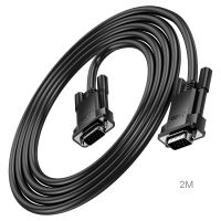 Лот: 24878638. Фото: 2. Кабель SVGA VGA 15m/m 2м Hoco... Аксессуары