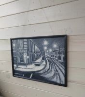 Лот: 16165096. Фото: 4. Картина "ночной город". Красноярск