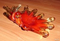 Лот: 16180715. Фото: 3. Ваза медуза красное стекло СССР... Коллекционирование, моделизм