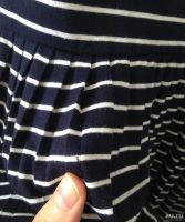 Лот: 13839341. Фото: 5. Летний тёмно-синий сарафан в полоску...