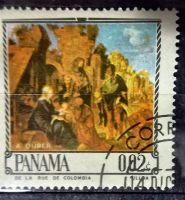 Лот: 12951879. Фото: 2. Марки Живопись. Панама. Религиозная... Коллекционирование, моделизм