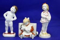 Лот: 19550545. Фото: 2. 3 дорогие маленькие девочки статуэтки... Антиквариат