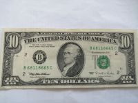 Лот: 25554334. Фото: 2. 10 долларов. Банкноты