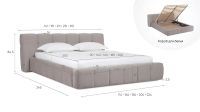 Лот: 24337766. Фото: 7. Кровать с подъемным механизмом...