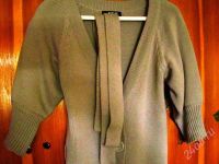 Лот: 312886. Фото: 3. Кардиган длинный серый трикотажный... Одежда, обувь, галантерея