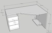 Лот: 13864555. Фото: 5. Компьютерный стол с выдвижной...
