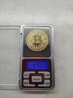 Лот: 11437994. Фото: 4. Подарочная сувенирная монета биткоин... Красноярск