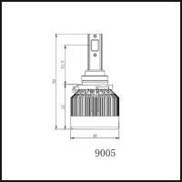Лот: 8884909. Фото: 2. Светодиодная фара 9005/HB3 / фары... Автохимия, масла, тюнинг