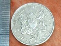 Лот: 10889579. Фото: 5. Монета 50 цент Кения 1969 портрет...