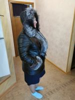 Лот: 15025211. Фото: 4. Кожаный пуховик. Красноярск