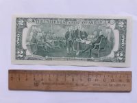 Лот: 25737965. Фото: 2. США 2 доллара двор А ,купюра на... Банкноты