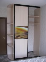 Лот: 12038154. Фото: 5. Встроенный шкаф-купе с фотопечатью...