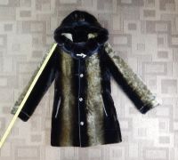 Лот: 16661953. Фото: 3. Шуба мутоновая р-р 42-44. Одежда, обувь, галантерея