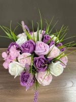 Лот: 21447963. Фото: 4. Букет из мыльных цветов в шляпной... Красноярск