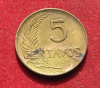 Лот: 20869391. Фото: 2. Перу 5 сентаво, 1963г. Монеты