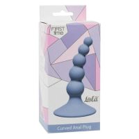 Лот: 22060255. Фото: 2. Анальная пробка Ribbed Plug Blue... Интимные товары