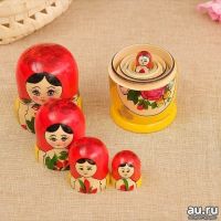 Лот: 15498341. Фото: 3. Матрёшка "Семёновская", красный... Сувениры, подарки