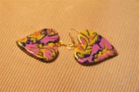 Лот: 224354. Фото: 2. Серьги "Лавандовый вихрь", полимерная... Ювелирные изделия, бижутерия, часы