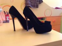 Лот: 3527394. Фото: 3. Туфли черные замшевые р.40. Одежда, обувь, галантерея